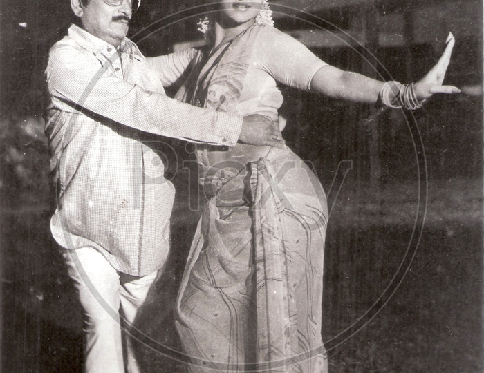 Allu Ramalingaiah with Disco Shanti