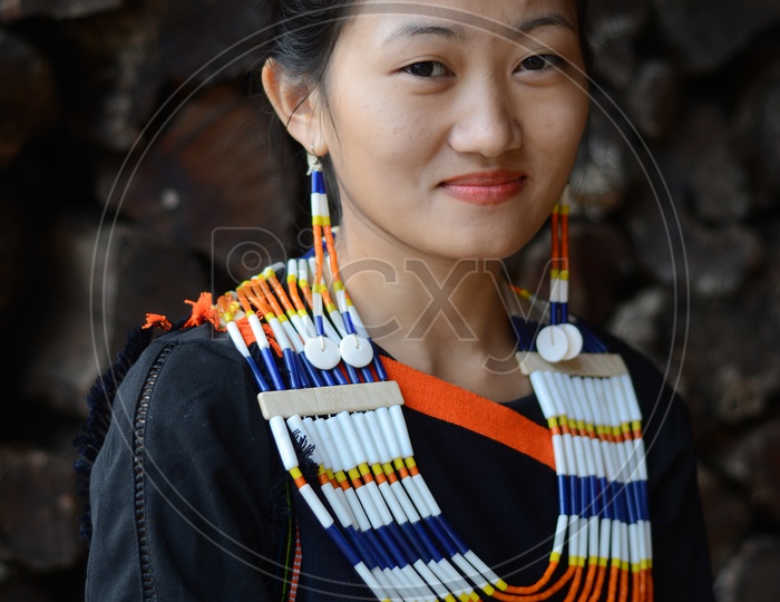 Image Of Nagaland Woman In Traditional Attire Ib Picxy