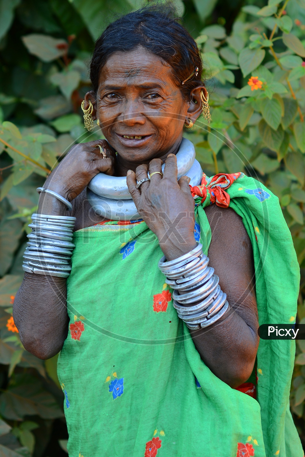 Tribal Woman Smiling