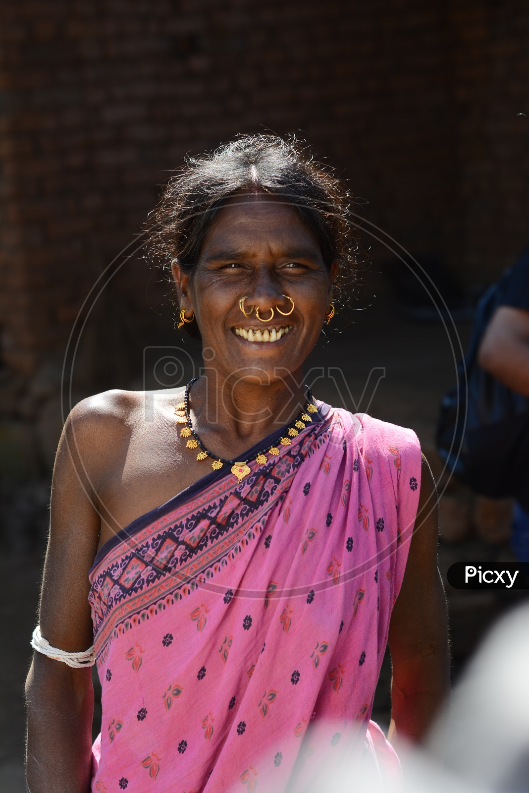Smiling Tribal Woman