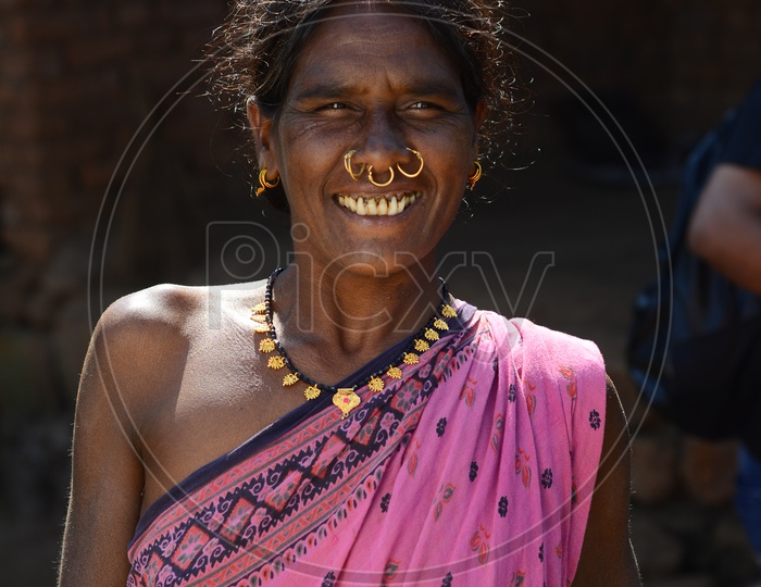 Smiling Tribal Woman