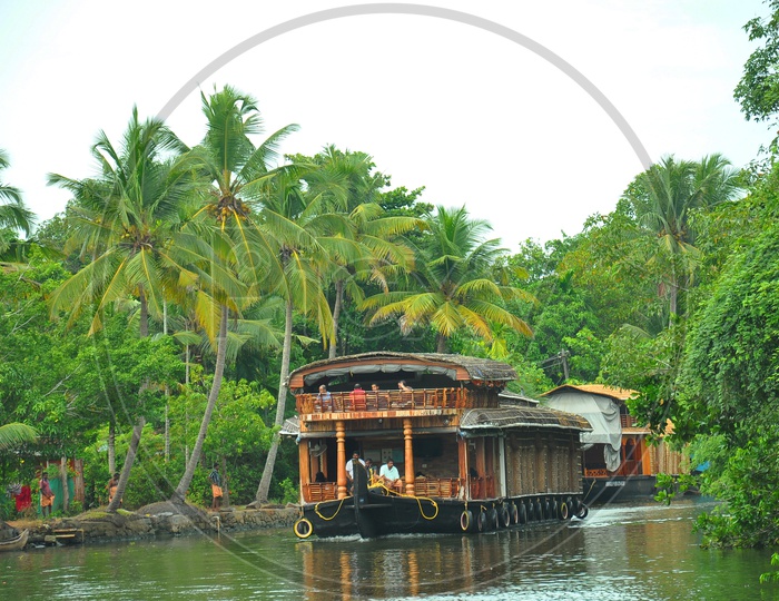 Tourist Boat in Kerala Back Waters