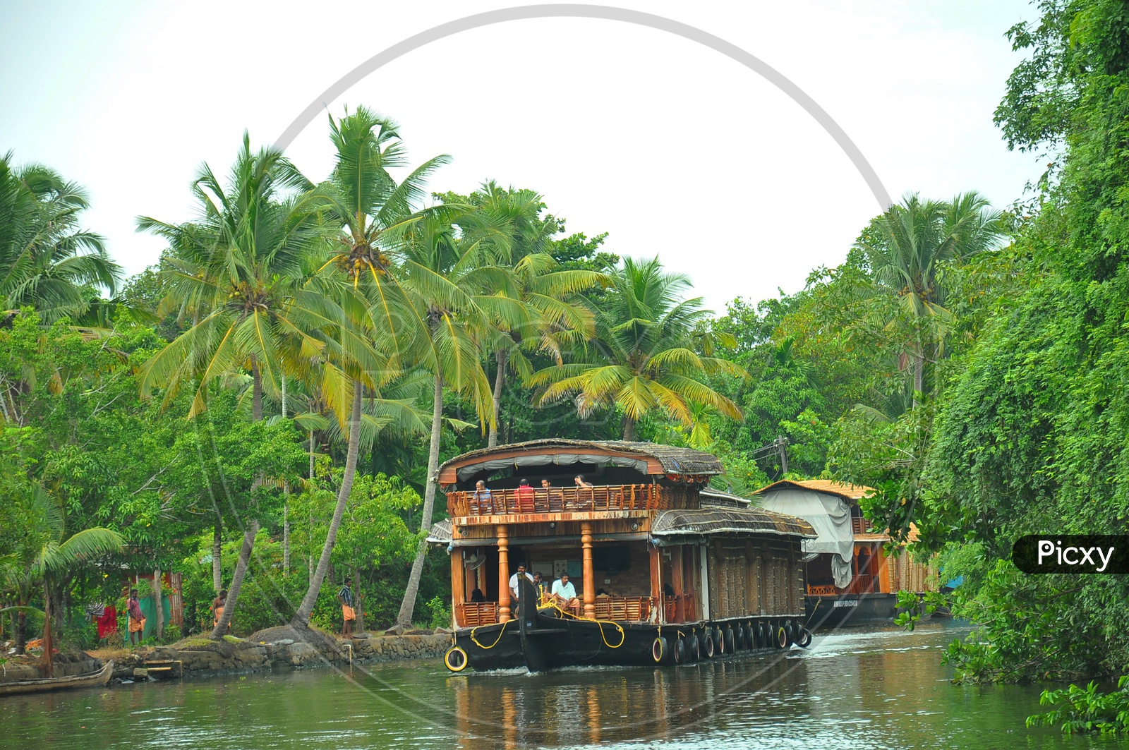 Tourist Boat in Kerala Back Waters