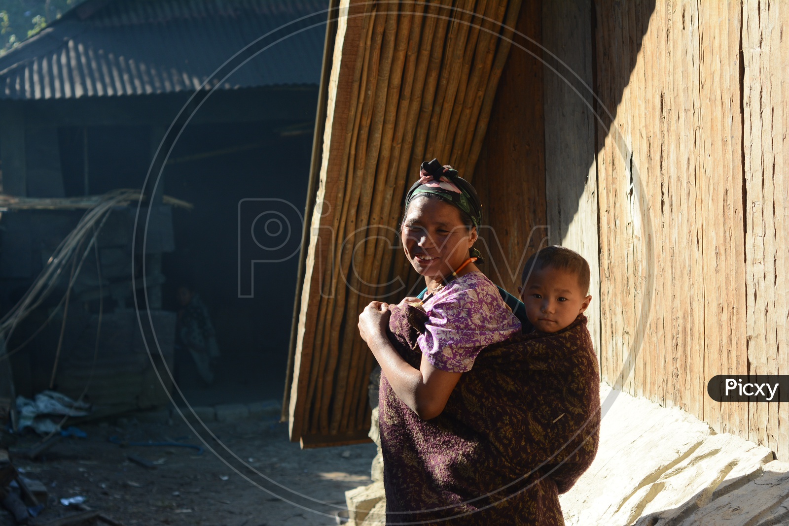 Nagaland Woman with her Child