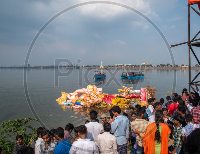 Khairatabad Ganesh after Nimarjanam/Immersion