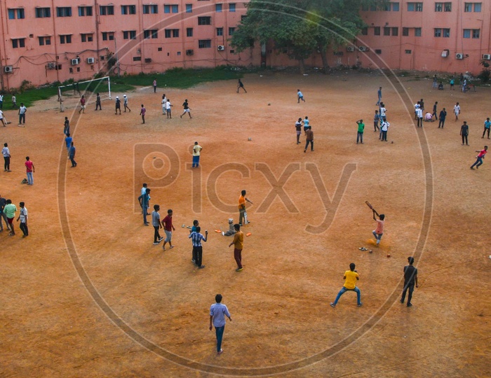 Indira gandhi municipal stadium, Play ground