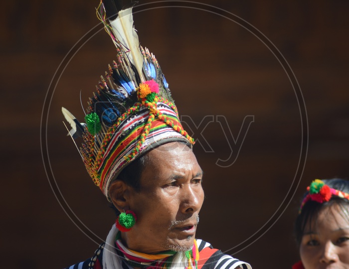 Nagaland man in Traditional Attire