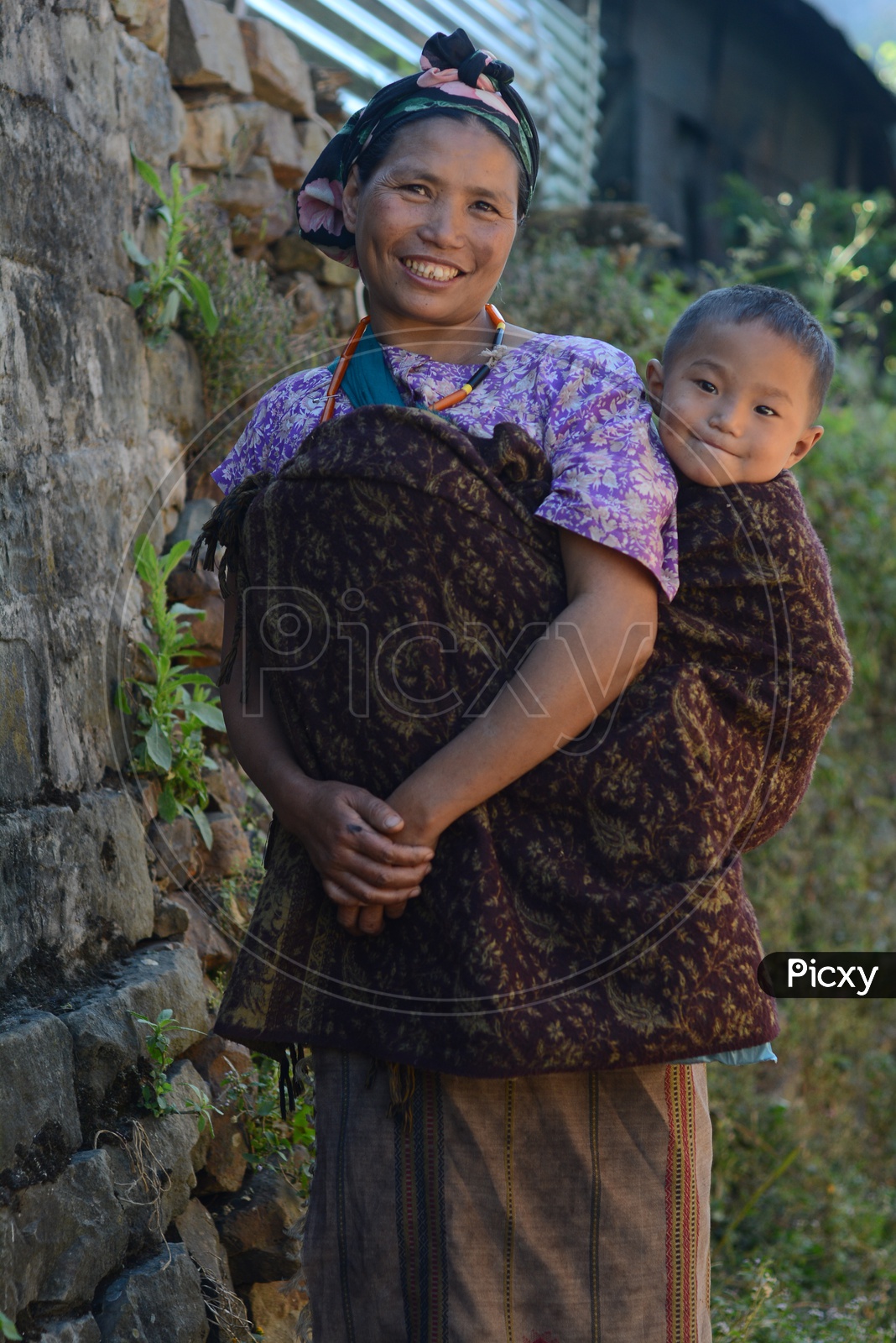 Nagaland Woman with her Child