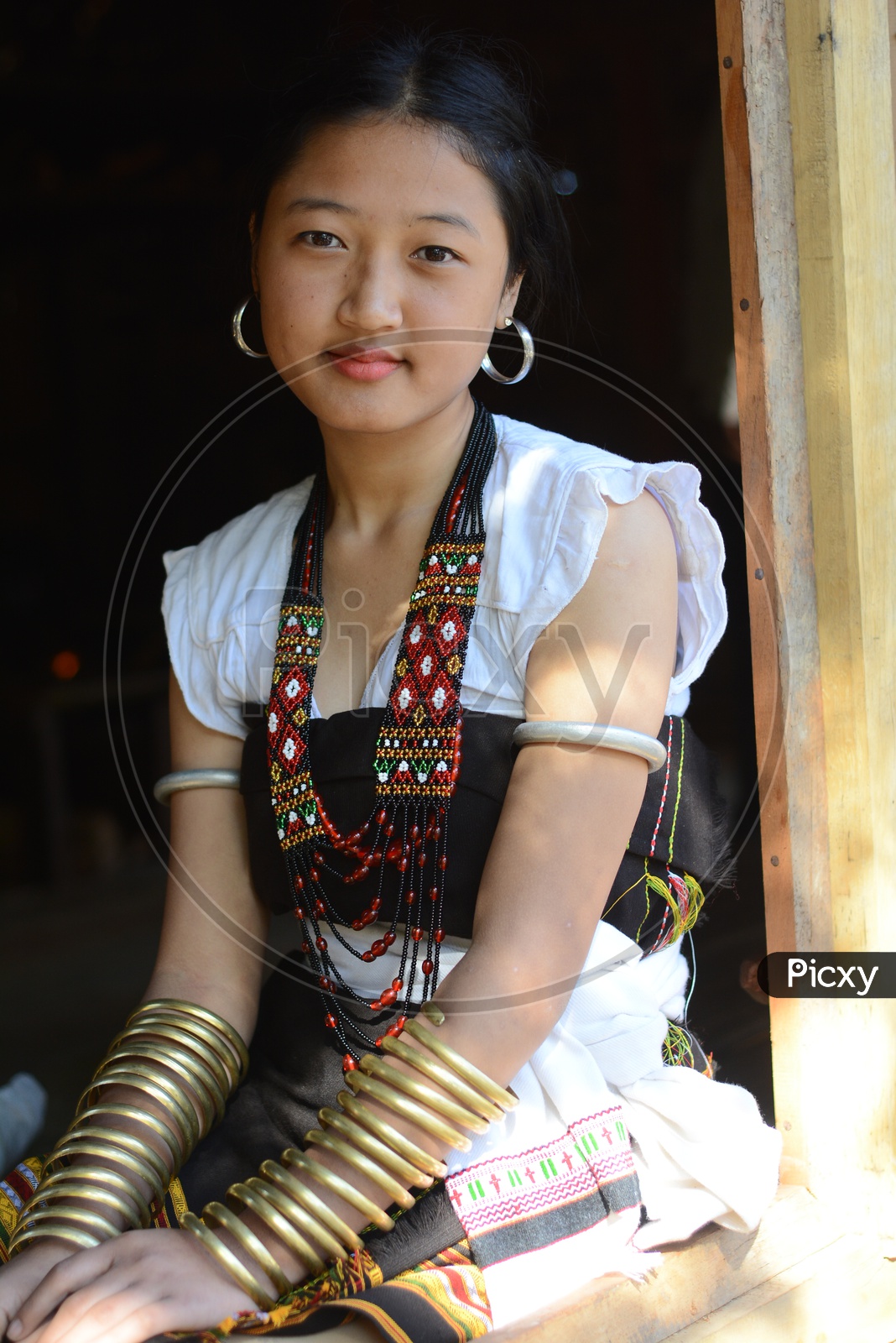 Nagaland Woman in Traditional Attire