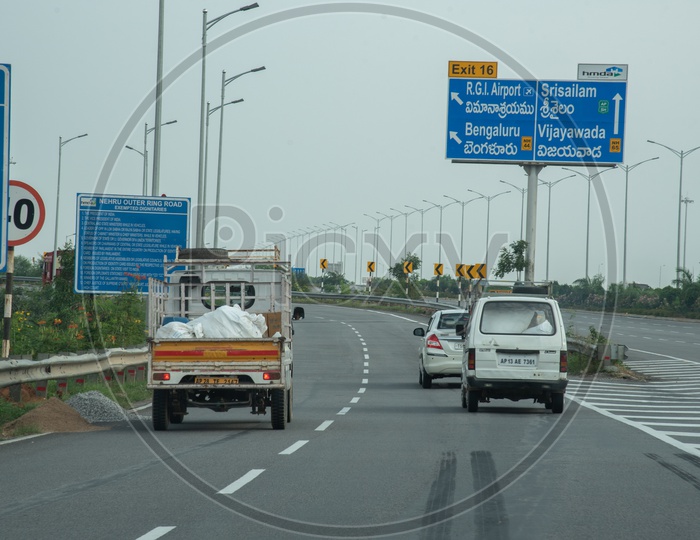 Rajiv Gandhi International Airport (RGIA), Hyderabad Airport Exit, Outer Ring Road