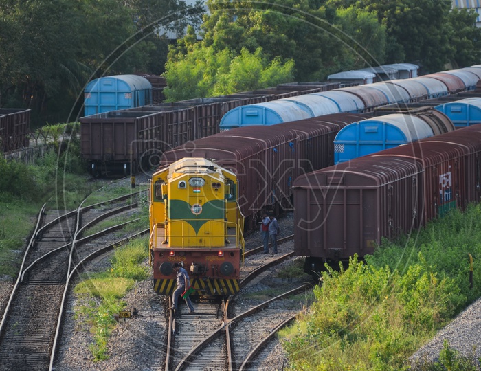 Indian railway goods wagons