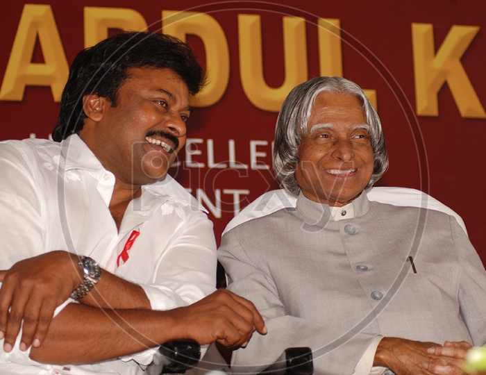 Chiranjeevi with President of India Dr.Abdul Kalam