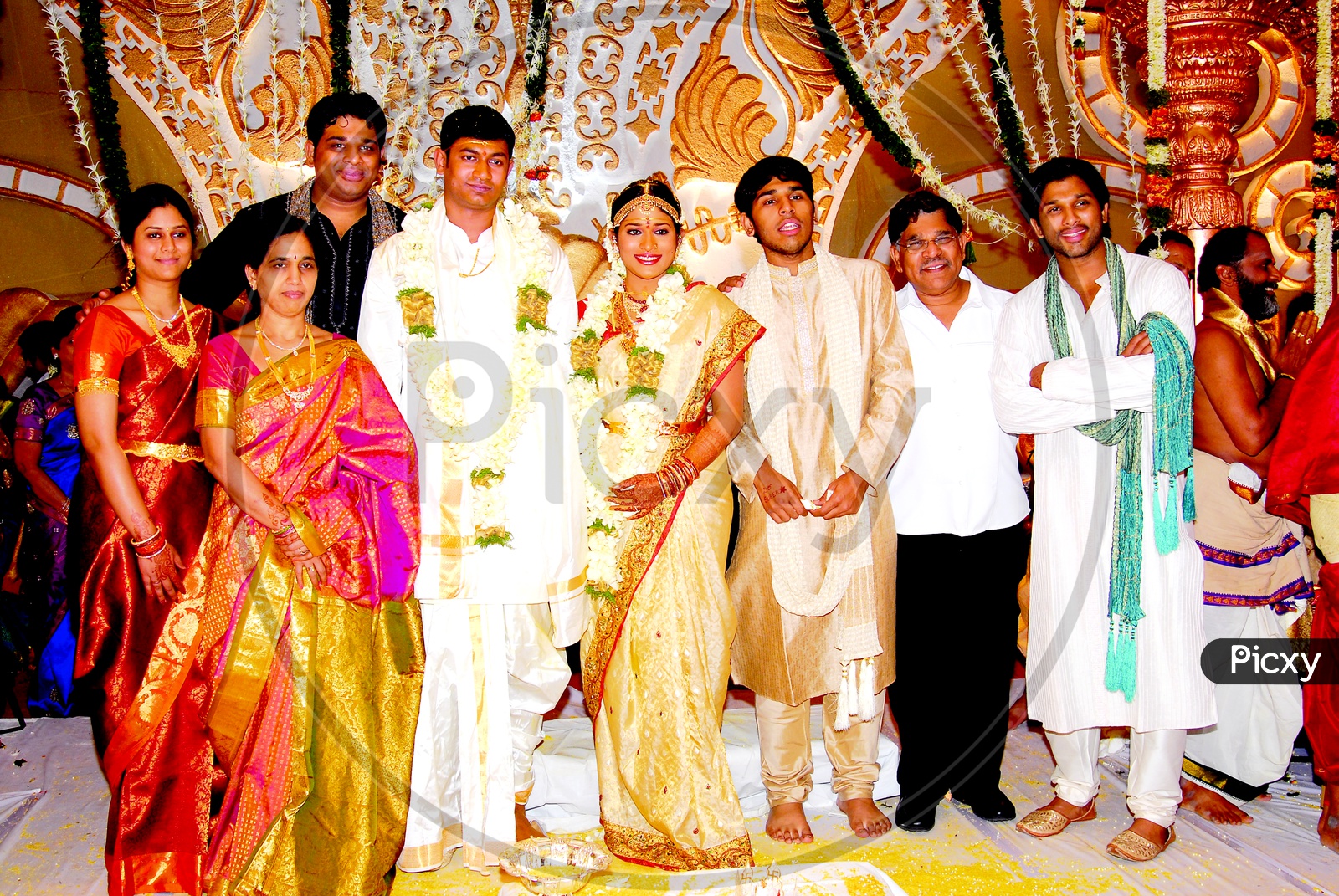 Allu Aravind Family at Chiranjeevi daughter Susmitha Wedding Photos