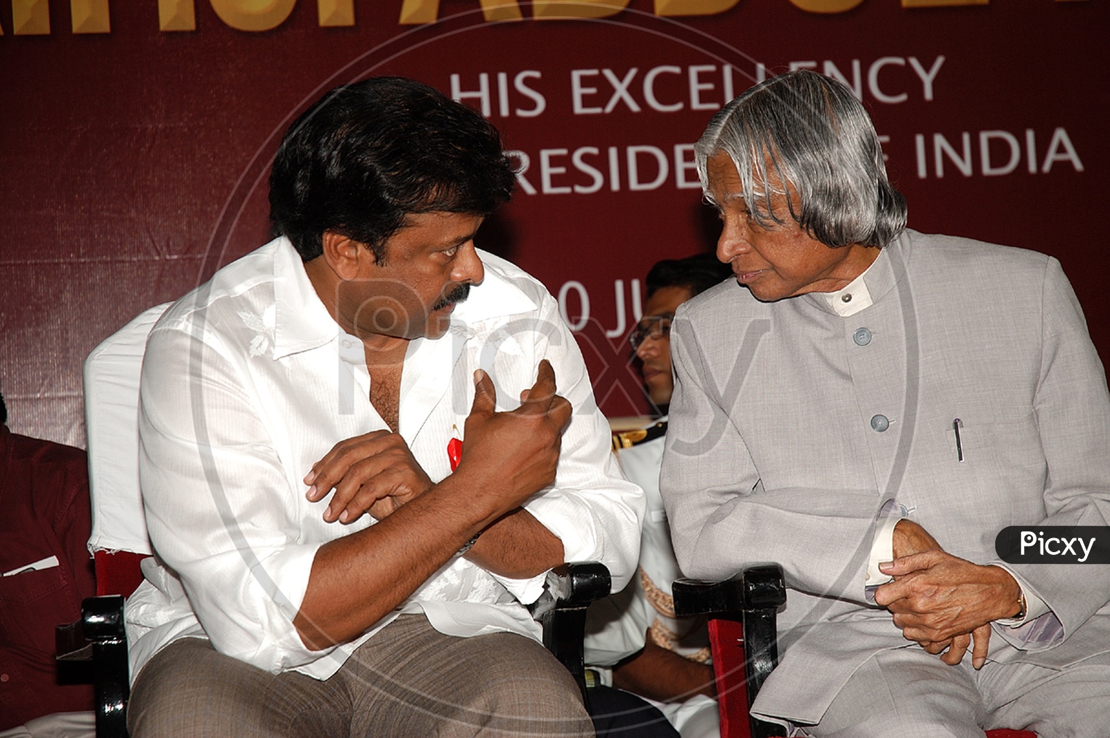 Chiranjeevi with President of India Dr.Abdul Kalam