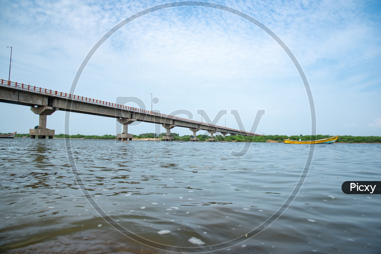 Penumudi - Puligadda Bridge, Andhra Pradesh, India on River Krishna