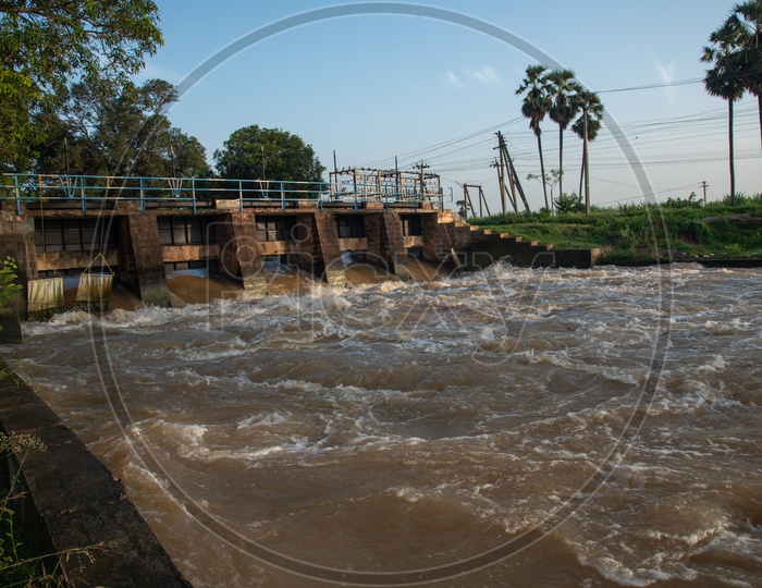 Vallurupalem Lock on East Bank Canal of River Krishna