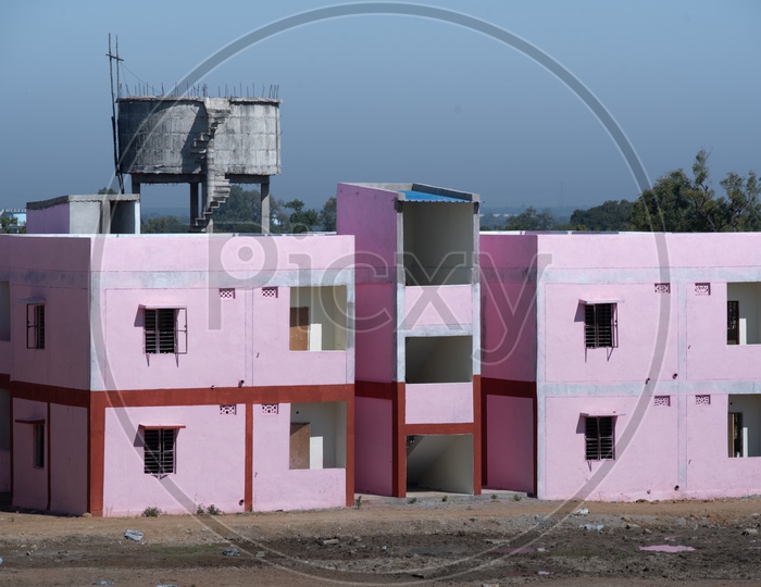 2BHK Houses Built by Telangana Government under 2BHK Housing Scheme in Kamareddy