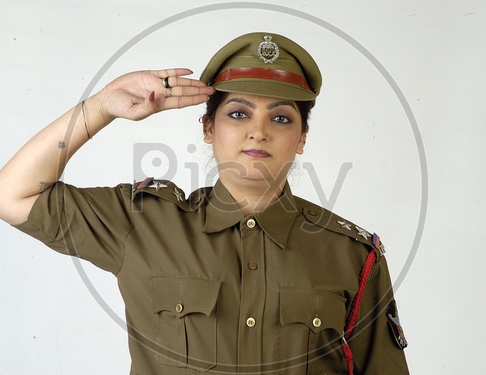 Indian Female Police Model
