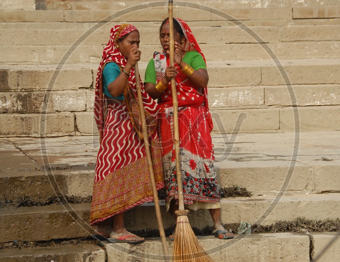 Muncipality workers in Varanasi