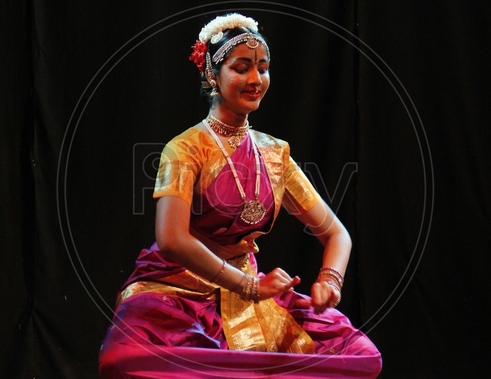 Classical Dance Postures By an Indian Classical Dancer