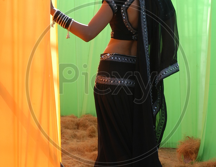 Indian women in rajasthani dressing attire/traditional/desert/