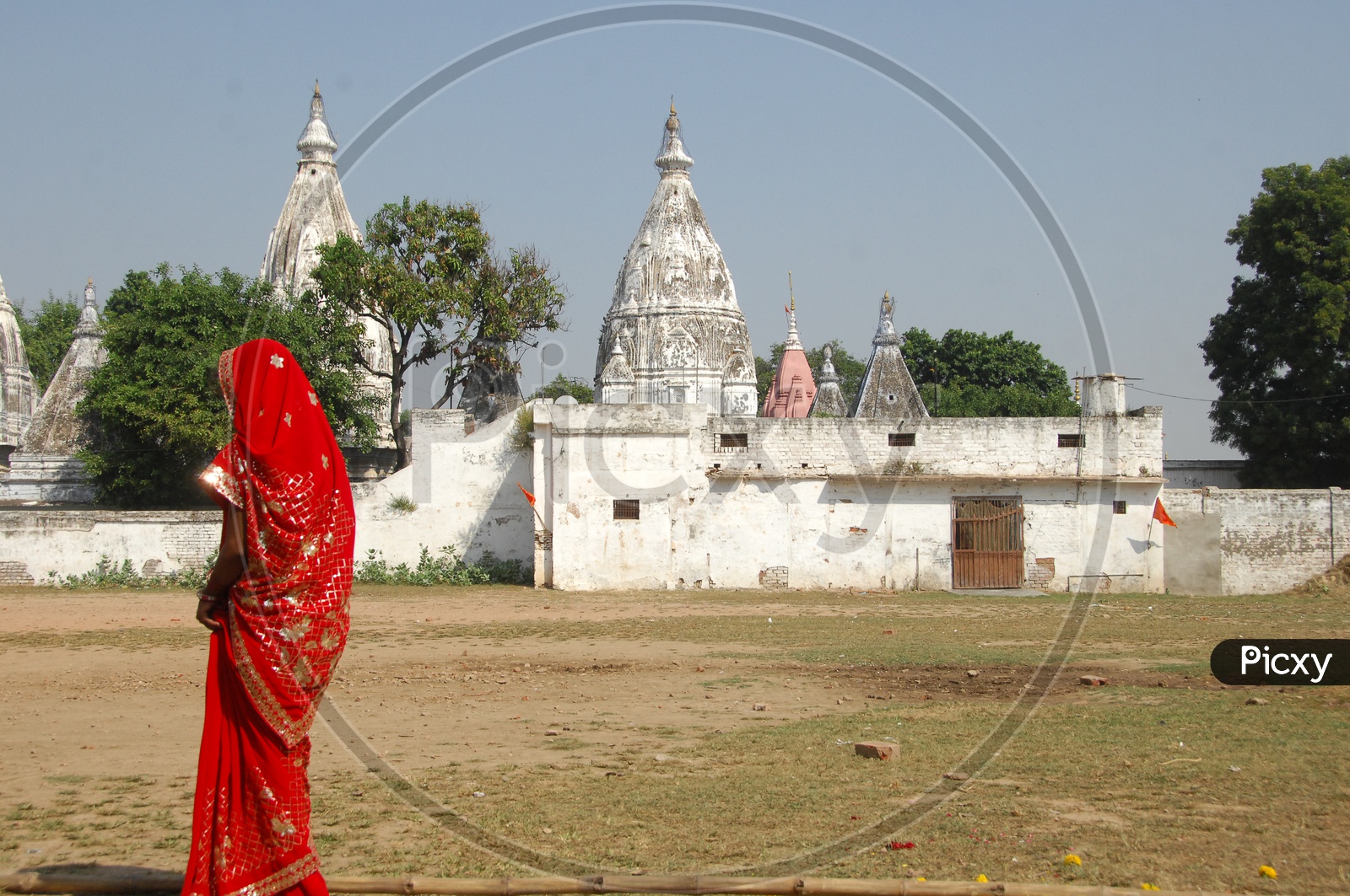 Indian woman at a jain temple