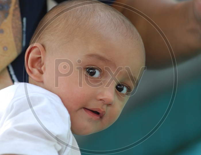 A Cute Adorable Indian Baby Boy Closeup Shots With Expressions
