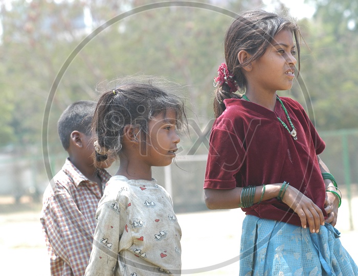 Indian Children in Rural Villages Of India
