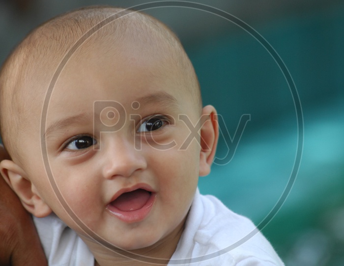 A Cute Adorable Indian Baby Boy Closeup Shots With Expressions
