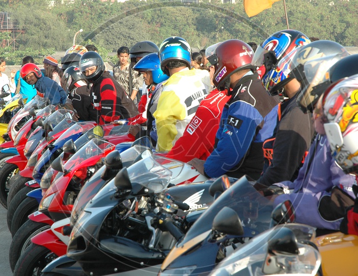 Bikers Ride At The Goa Carnival