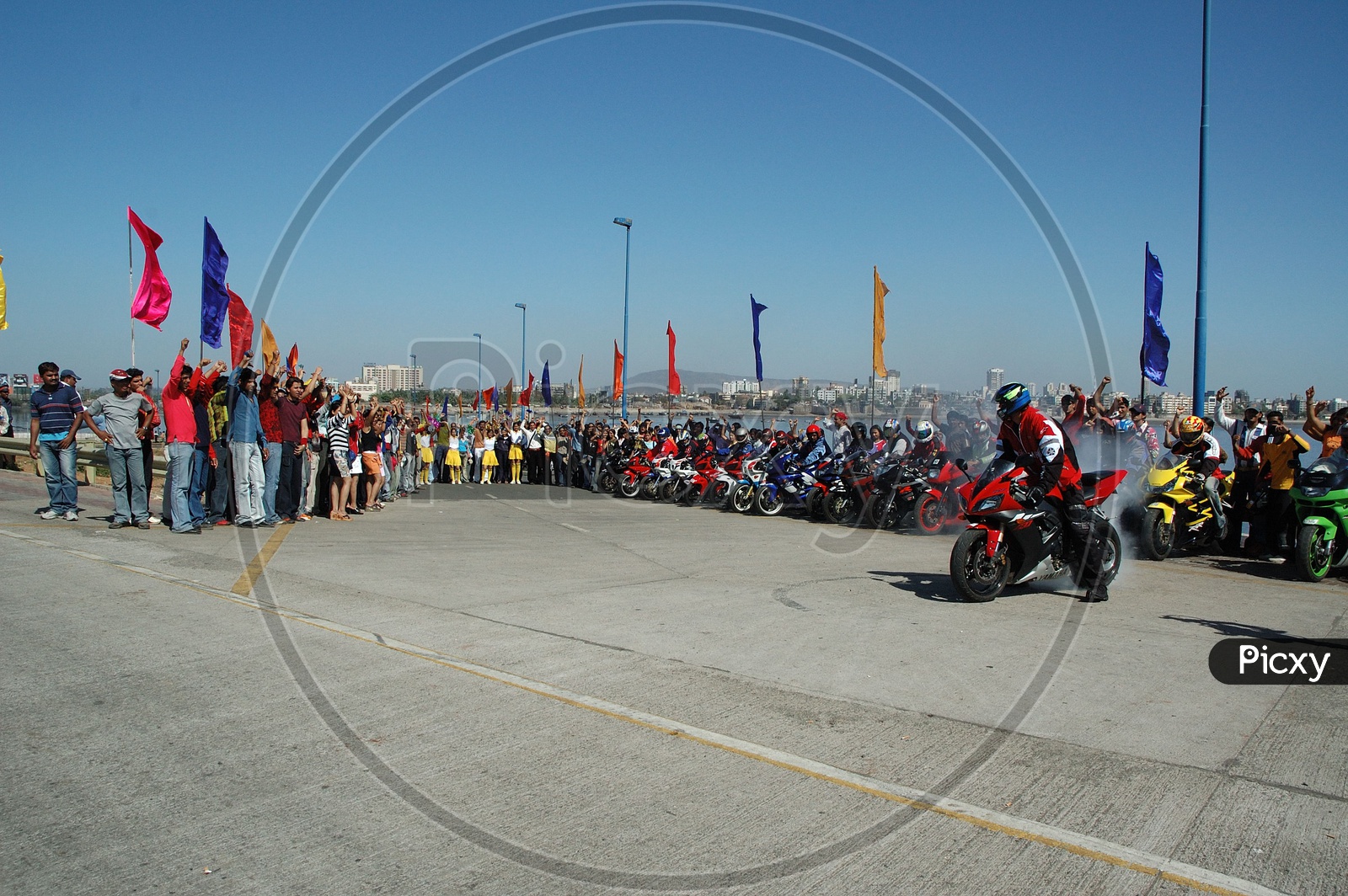 Bike Race Sequence Shots For Telugu Movie Super at Mumbai Race Course