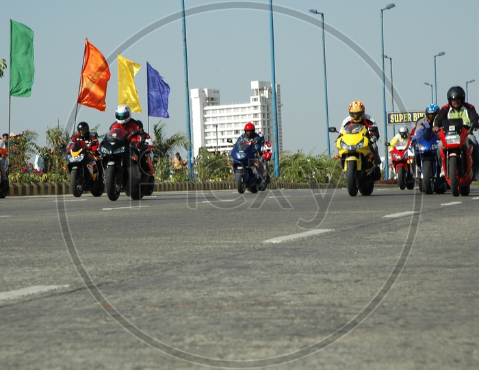 Bike race Sequence in a Movie At Race Course Mumbai