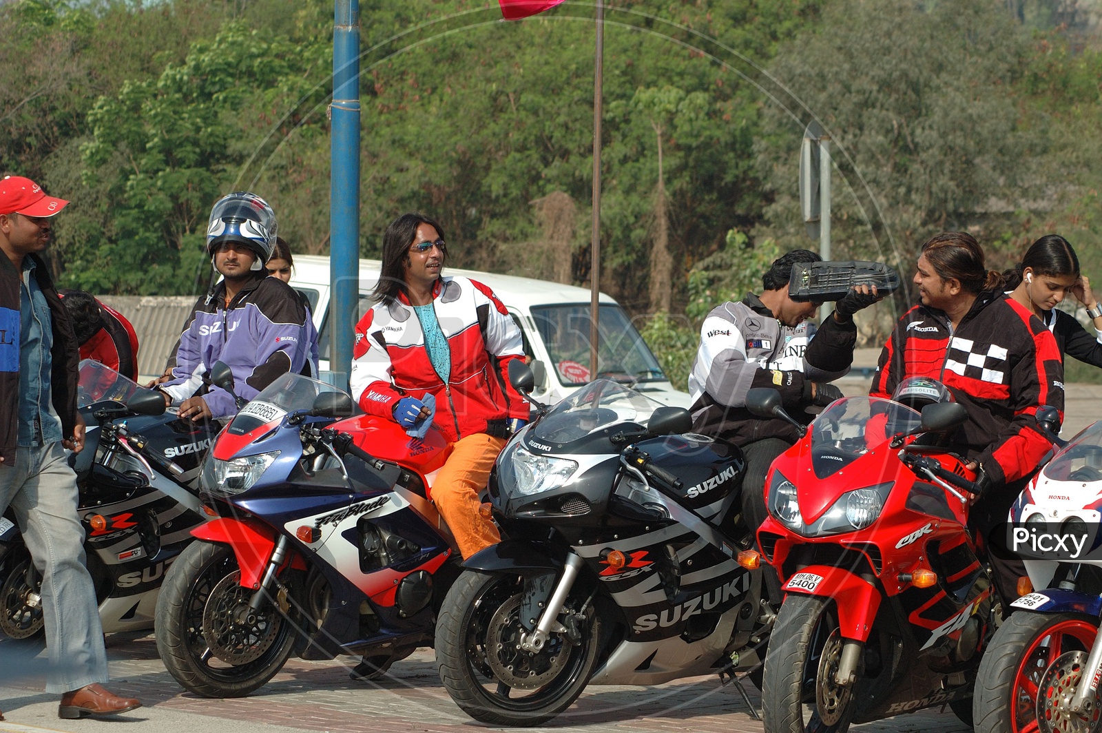 Bikers Ride At The Goa Carnival