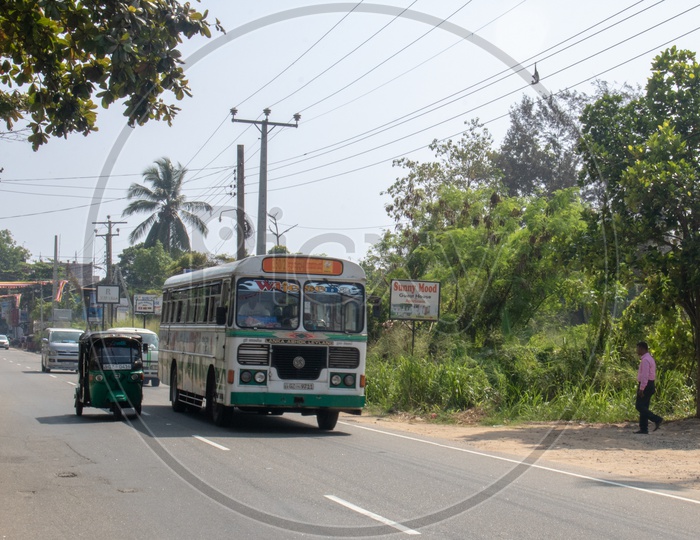 Lanka Leyland Bus in Unawatuna