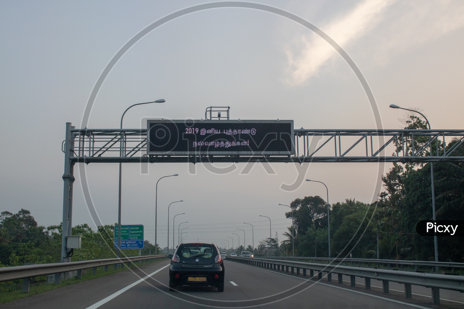 Sign Boards at Southern Expressway to Panadura and Galle