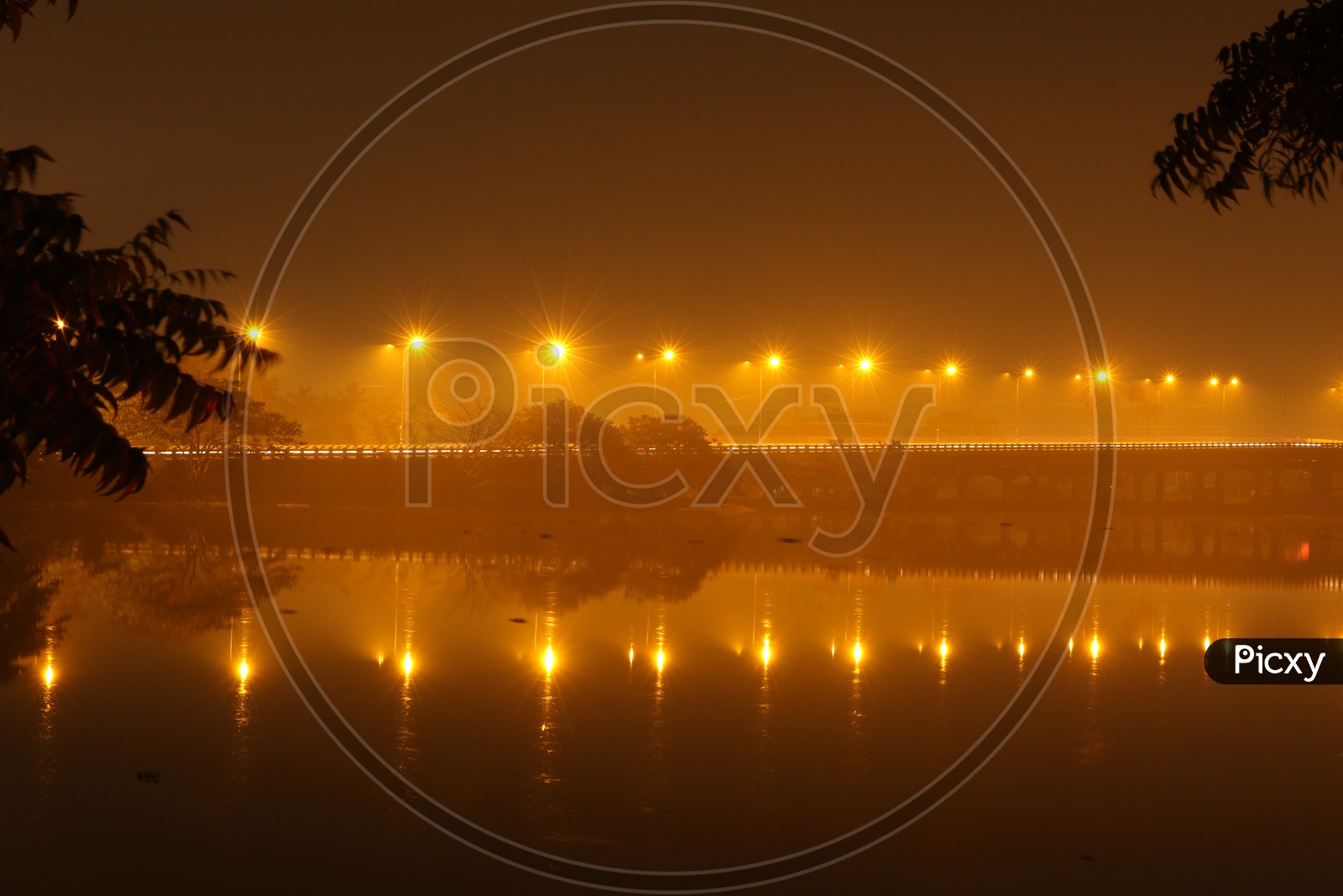 image-of-a-beautiful-long-exposure-shot-of-street-lights-on-road-and