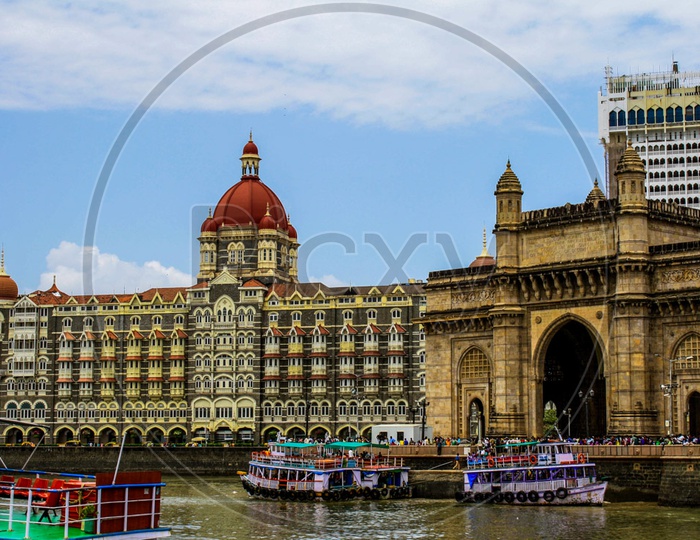 Taj hotel and Mumbai Gateway