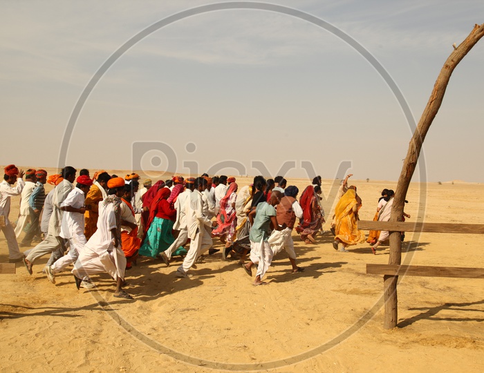 Exodus Of Villagers For Celebrations In Rajasthan