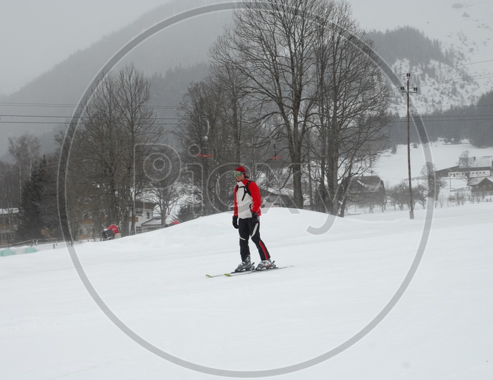 Snow Skiing In Switzerland