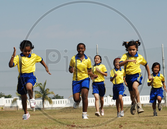 Children at the School Sport day -Running race