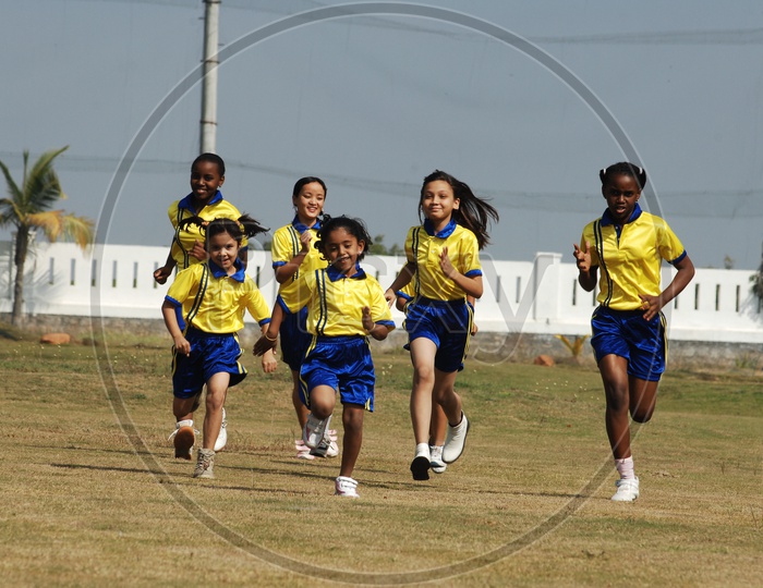 Children at the School Sport day - Running Race