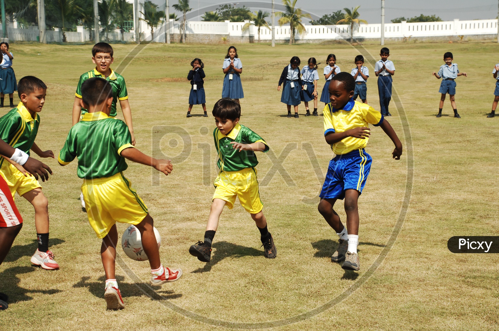Image of Children at the School Sport day Playing FootballPN610709Picxy
