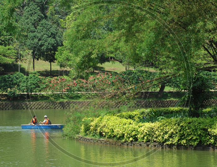 Rowing Boat in a Lake