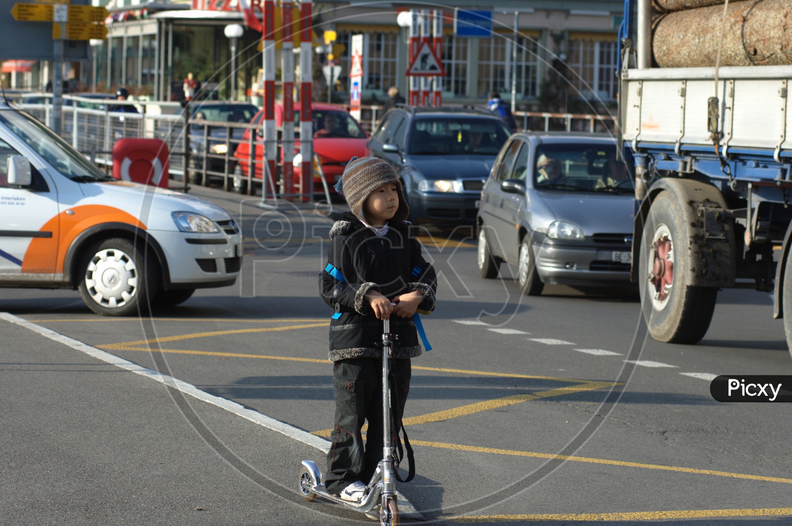 Children Riding Skate Bikes