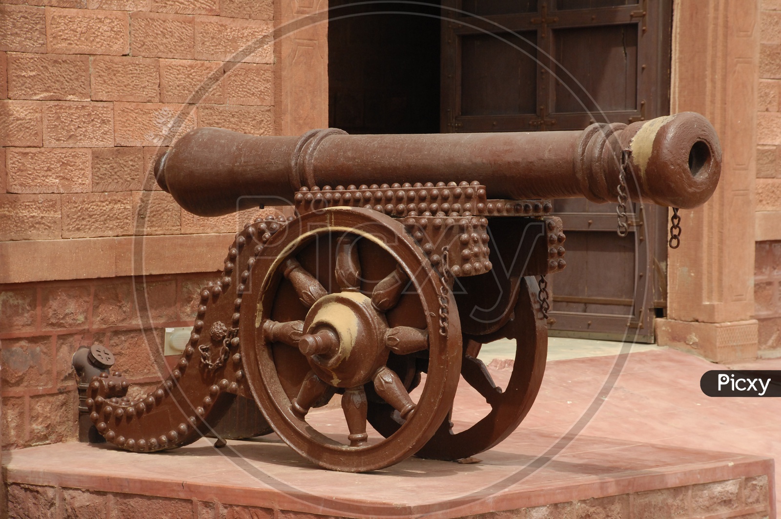 Cannon Model in a Old fort