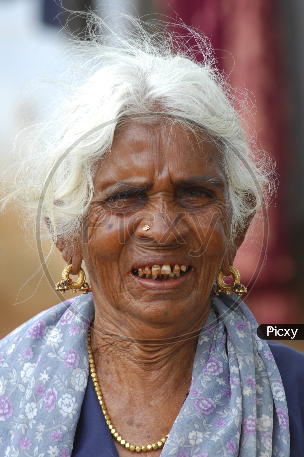 Photograph of an Old women / People face