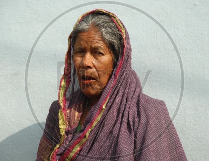 Photograph of an Old women / People faces