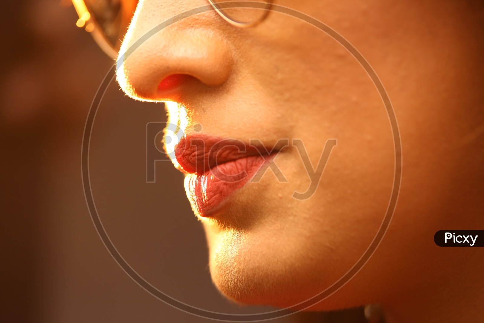 Closeup Shot of Indian Woman Lips