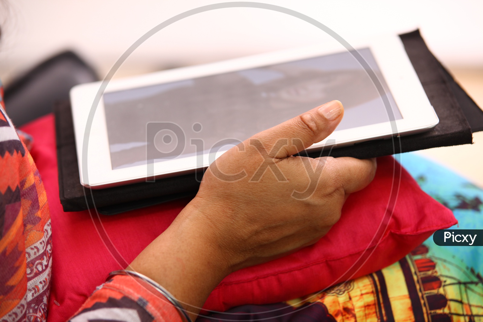Tablet / Tab in Woman's Hand
