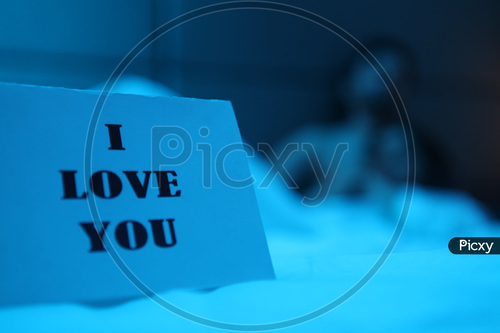 An I Love you Tag on a Table